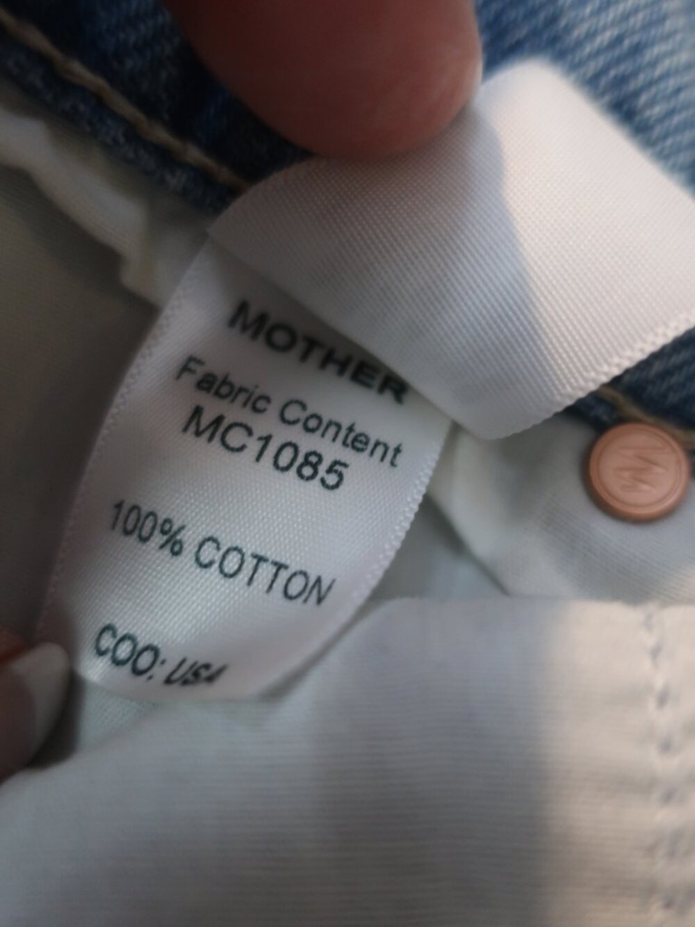 Womens MOTHER Superior Tied Up Maven Blue Jeans 26 - Picture 10 of 11